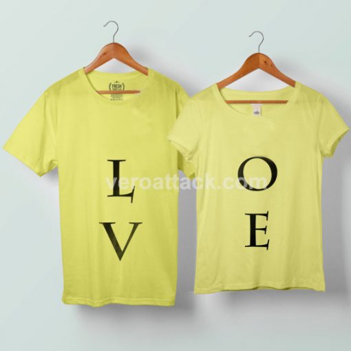 Love Couple Tshirt size S to 5XL - veroattack.com