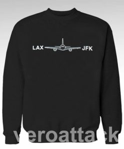 LAX to JFK on Vintage Unisex Sweatshirts