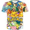 Pokemon collage full print graphic shirt