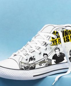 5 seconds of summer album High Top Canvas Shoes