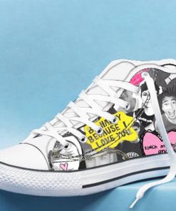 5 seconds of summer collages High Top Canvas Shoes