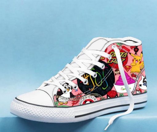 5 seconds of summer collage High Top Canvas Shoes