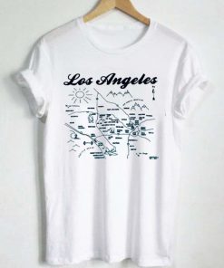 Los Angeles vintage maps T Shirt Size S,M,L,XL,2XL,3XL