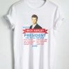 Rick Astley for Preident T Shirt Size S,M,L,XL,2XL,3XL