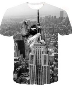 Slothzilla new york empire parody full print graphic shirt