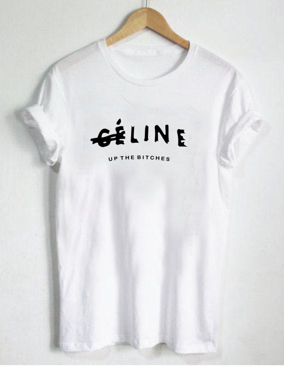 Celine Logo T Shirt Factory Sale, 60% OFF | www.ingeniovirtual.com