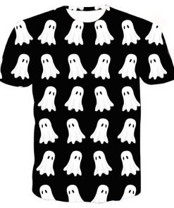 ghost funny full print graphic shirt