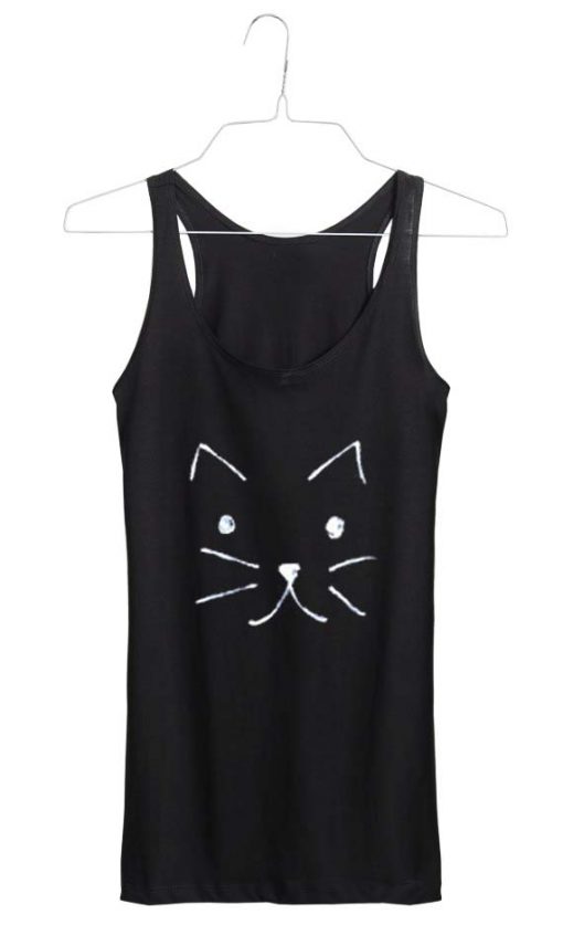 meow cat lover Adult tank top men and women