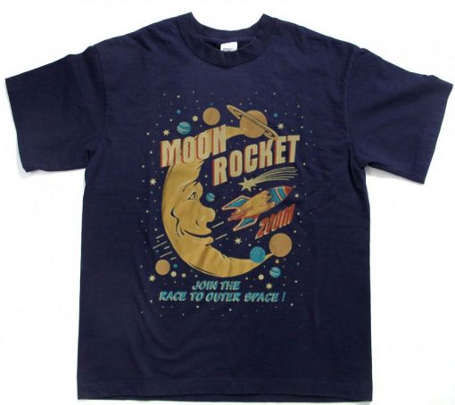 moon rocket T Shirt Size S,M,L,XL,2XL,3XL