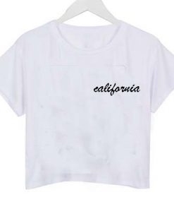 california crop shirt graphic print tee for women