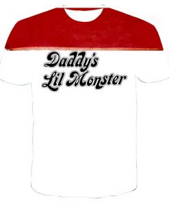daddy's lil monster suicide squad harley quinn full print graphic shirt