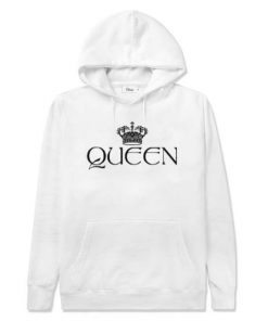 queen white color Hoodies