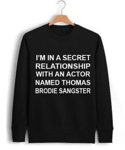 relationship with thomas brodie sangster Unisex Sweatshirts