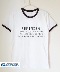 feminism unisex ringer tshirt
