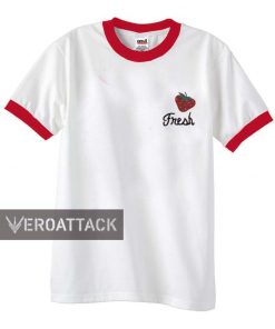 fresh strawberry new unisex ringer tshirt.available size S,M,L,XL,2XL,3XL