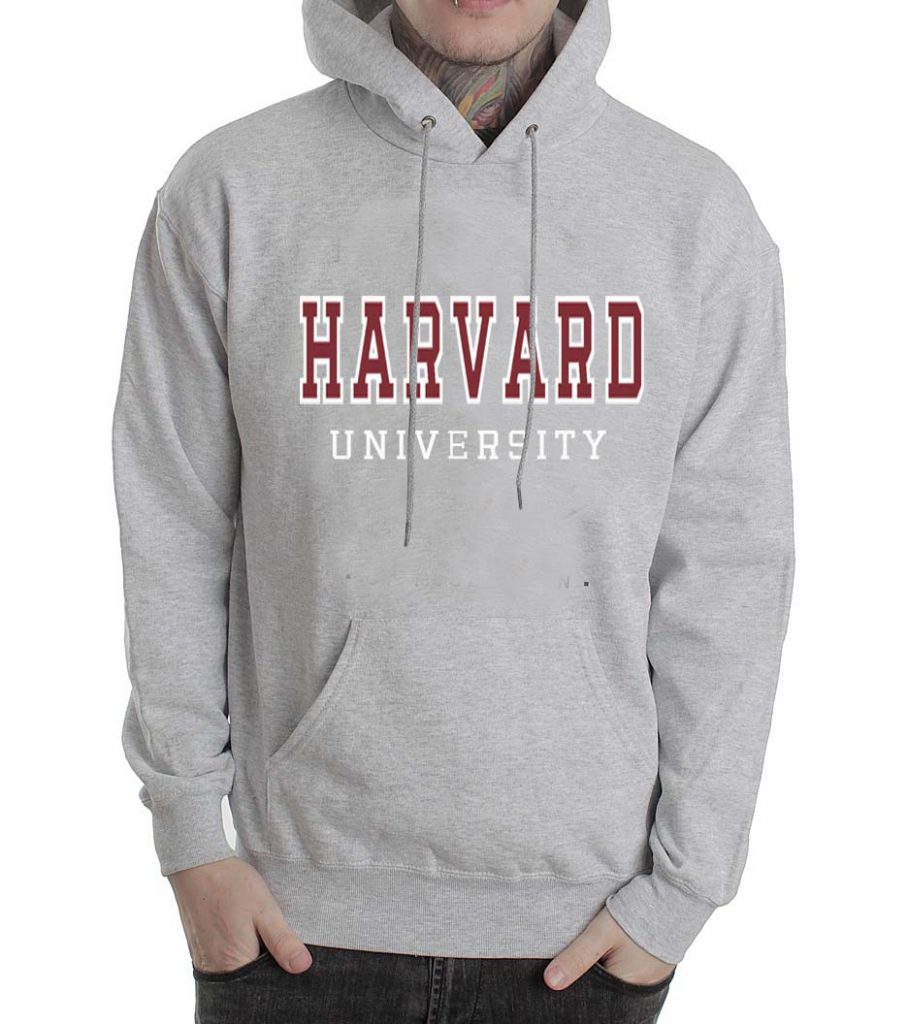 harvard university grey color Hoodies