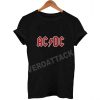 AC DC red logo T Shirt Size XS,S,M,L,XL,2XL,3XL