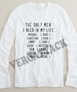 the only men i need in my life adult Long sleeve T Shirt