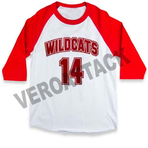 wildcats 14 raglan unisex tee shirt for adult men and women