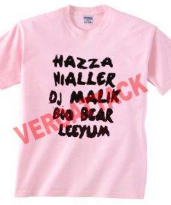 hazza nialler dj malik boo bear leeyum light pink T Shirt Size S,M,L,XL,2XL,3XL