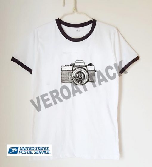 camera art vintage unisex ringer tshirt available size S,M,L,XL,2XL,3XL