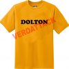 dolton gold yellow color T Shirt Size S,M,L,XL,2XL,3XL