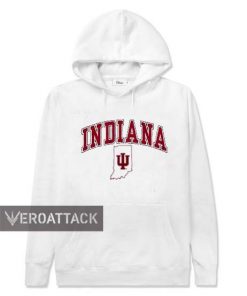 indiana white color hoodie