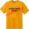 barefoot babe gold yellow color T Shirt Size S,M,L,XL,2XL,3XL