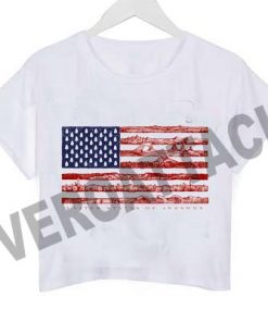 united states of awesome crop shirt graphic print tee for women