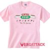 Central Perk Friends Tv Series light pink T Shirt Size S,M,L,XL,2XL,3XL