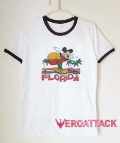 Florida Mickey unisex ringer tshirt