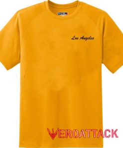 Los Angeles Gold Yellow Color T Shirt Size S,M,L,XL,2XL,3XL