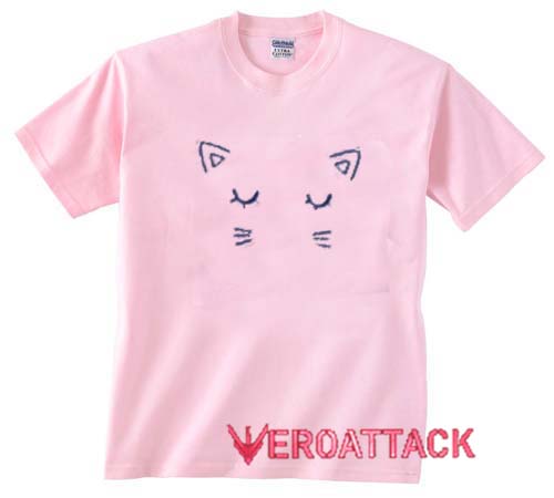 Pink Cat light pink T Shirt Size S,M,L 