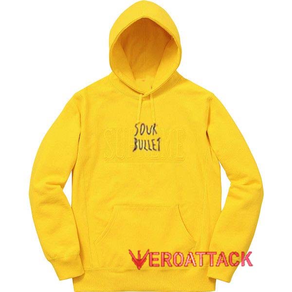 Sour Bullet Yellow Color Hoodie