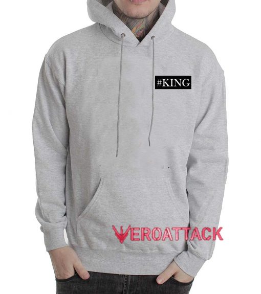 King Grey Color Hoodie