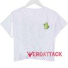 Little Cactus crop shirt graphic print tee for women
