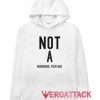 Not A Morning Person White Color Hoodie
