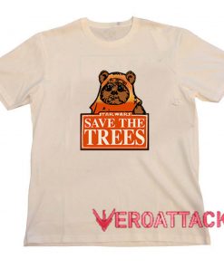 Star Wars Save The Trees Cream T Shirt Size S,M,L,XL,2XL,3XL