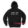 How You Doin Black Color Hoodie