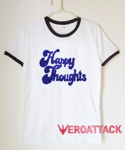 Happy Thoughts unisex ringer tshirt