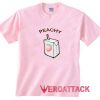 Peachy Juice Box light pink T Shirt Size S,M,L,XL,2XL,3XL