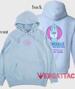 Psychedelic Palm Reading Hoodie Light Blue