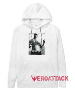 Tupac white hoodie Clearance