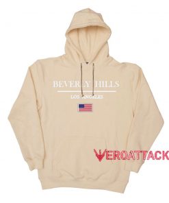 Beverly Hills LA Cream Color Hoodie
