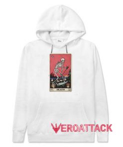 Death Tarot White hoodie