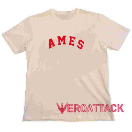 Ames Cream T Shirt Size S,M,L,XL,2XL,3XL