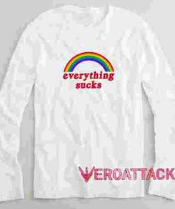 Rainbow Everything Sucks Long sleeve T Shirt