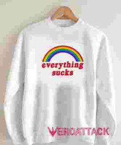 Rainbow Everything Sucks Long sleeve T Shirt