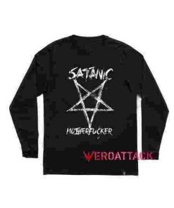 Satanic Motherfucker Long sleeve T Shirt