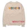 Weekend Cream Color Unisex Sweatshirts